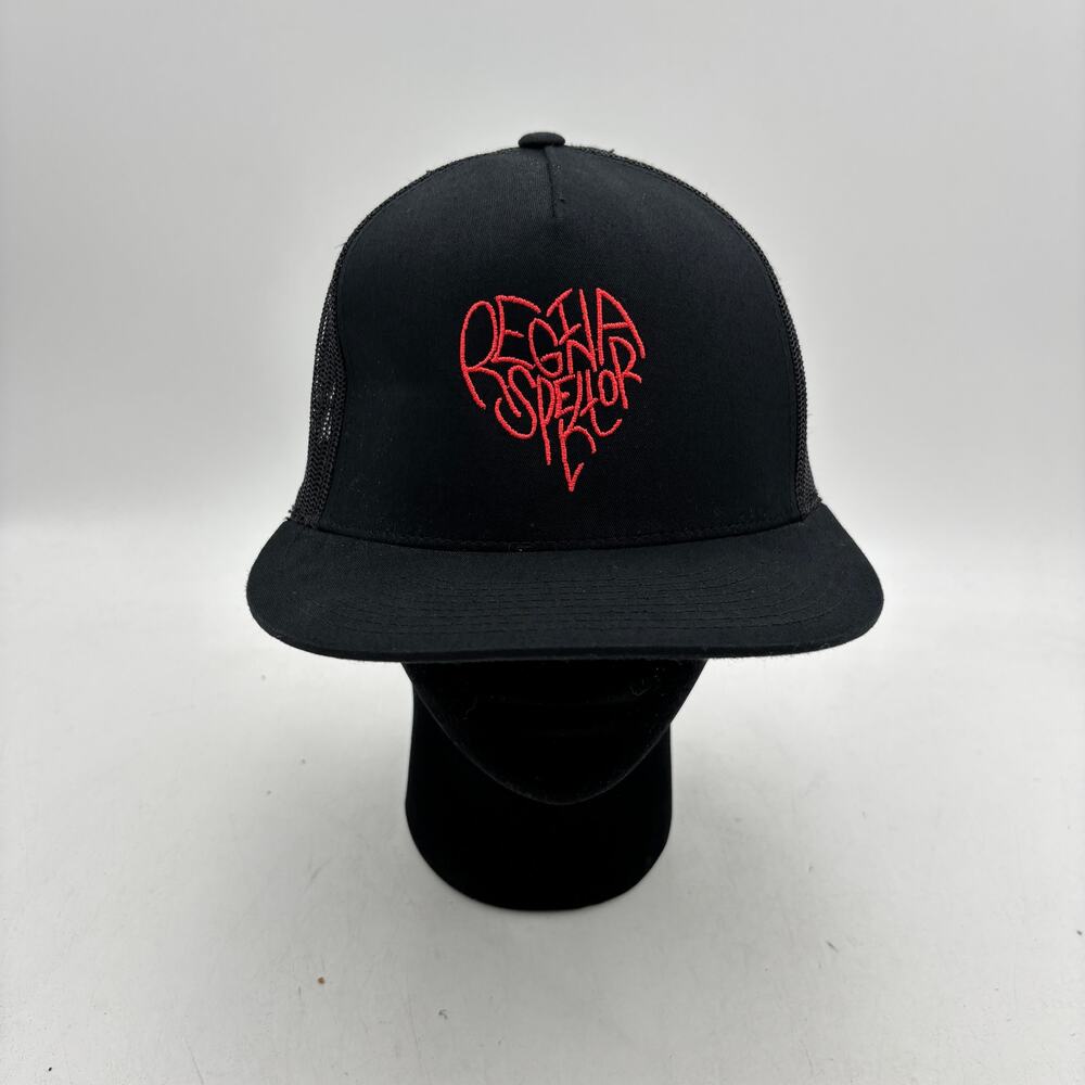 Regina Spektor Embroidered Heart Snapback Mesh Trucker Hat Indie RARE